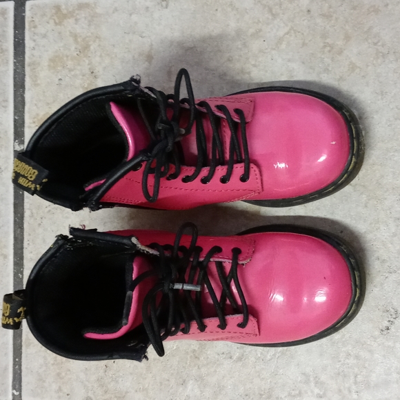 Dr. Martens Other - Gently used Dr Martens pink and black boots size 10 Us toddler girl.